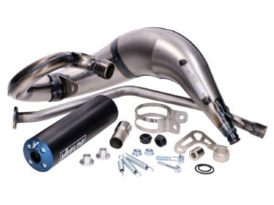 Yasuni Cross ML MAX PRO Mėlynas Duslintuvas skirtas Beta RR, Aprilia RX, SX, Derby Road, Motorhispania Fury, Rieju 50 MRT, Pro, SM, Yamaha DT 50, Sherco SM Minarelli AM6