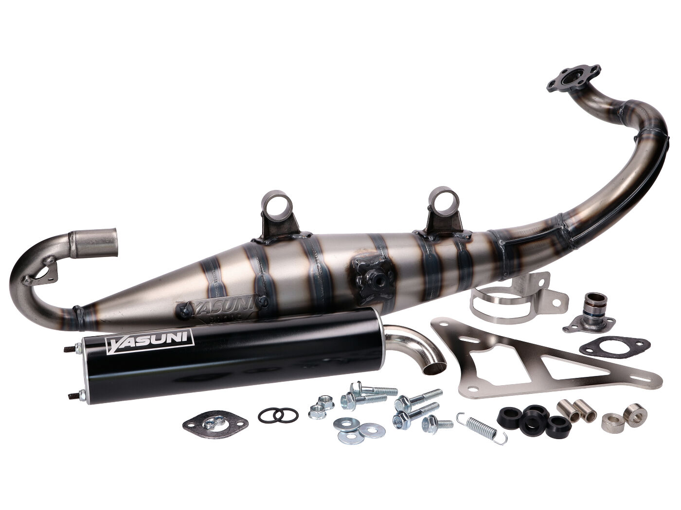 Duslintuvas Yasuni Carrera 10 juoda, skirta Peugeot horizontal, Kissbee 50, Ludix, Pure, Streetzone 50, Speedfight 4
