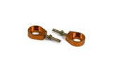 Grandinės įtempiklis aliuminio oranžinis - d.12mm Pit Bike / Dirt Bike